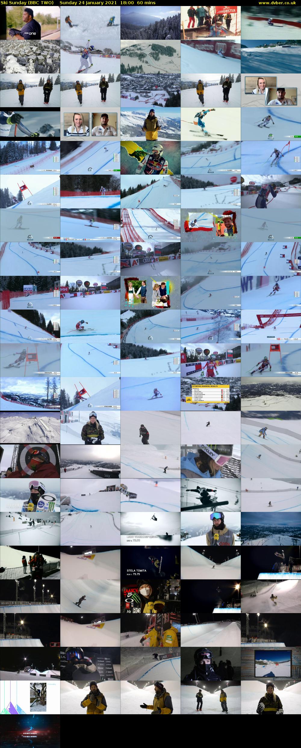 Ski Sunday (BBC TWO) Sunday 24 January 2021 18:00 - 19:00