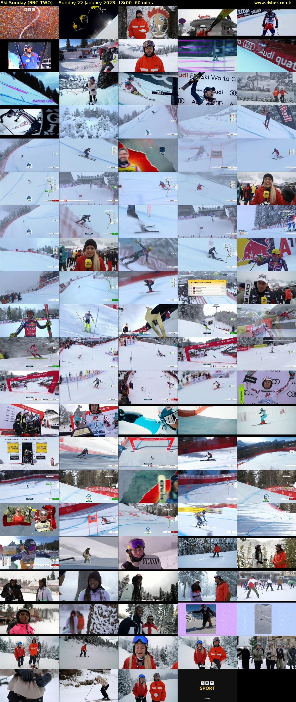 Ski Sunday (BBC TWO) Sunday 22 January 2023 18:00 - 19:00