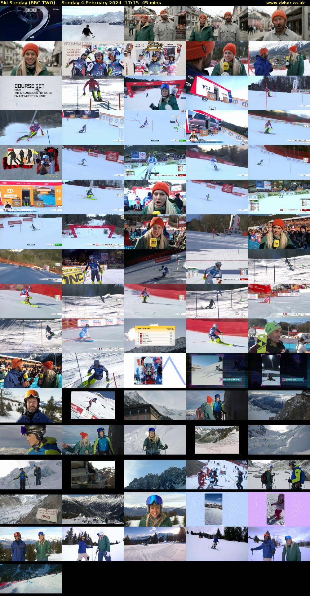 Ski Sunday (BBC TWO) Sunday 4 February 2024 17:15 - 18:00