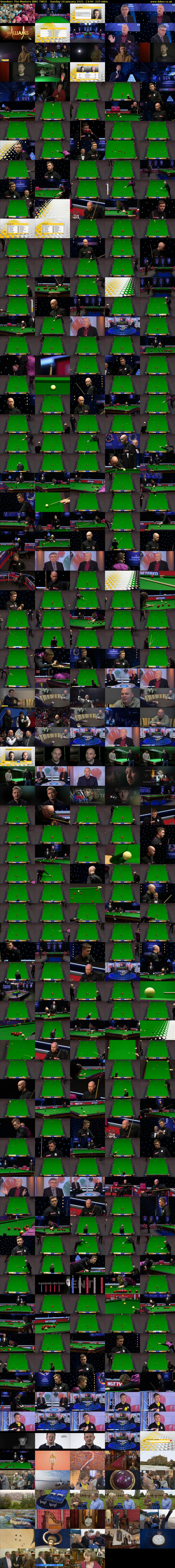 Snooker: The Masters (BBC TWO) Sunday 10 January 2021 13:00 - 16:45