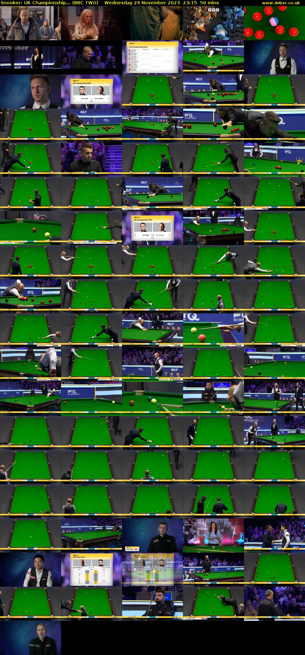 Snooker: UK Championship... (BBC TWO) Wednesday 29 November 2023 23:15 - 00:05