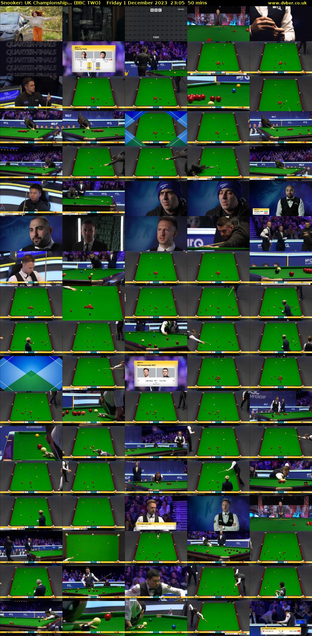 Snooker: UK Championship... (BBC TWO) Friday 1 December 2023 23:05 - 23:55