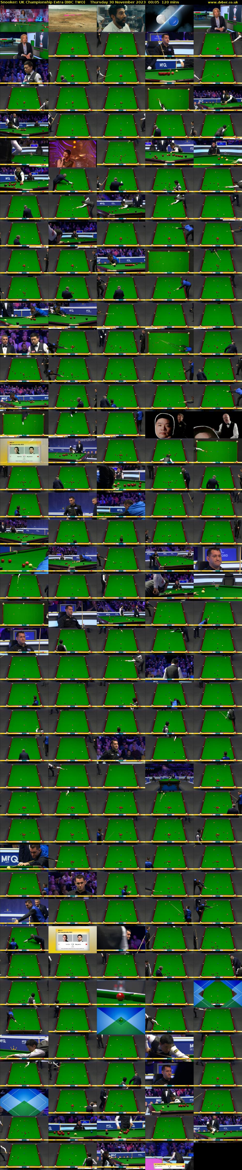 Snooker: UK Championship Extra (BBC TWO) Thursday 30 November 2023 00:05 - 02:05
