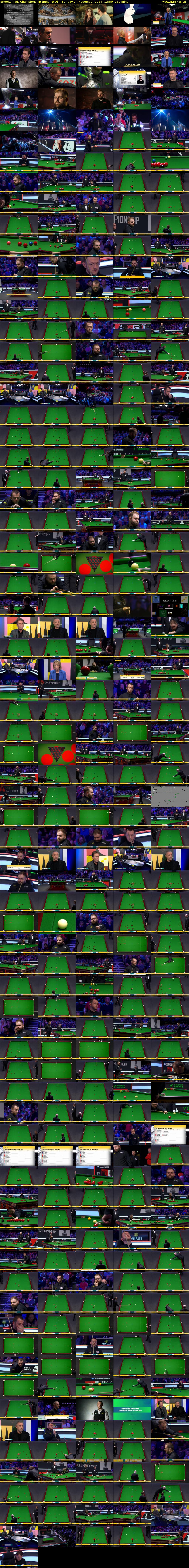 Snooker: UK Championship (BBC TWO) Sunday 24 November 2024 12:50 - 17:10