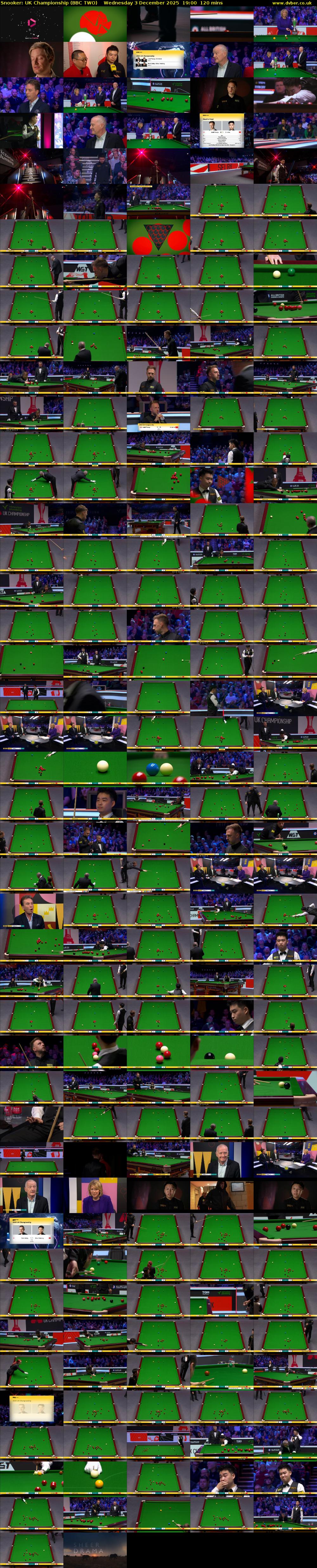 Snooker: UK Championship (BBC TWO) Wednesday 3 December 2025 19:00 - 21:00