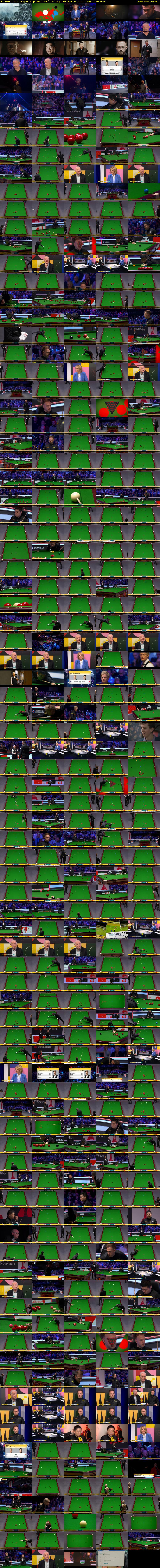 Snooker: UK Championship (BBC TWO) Friday 5 December 2025 13:00 - 17:00