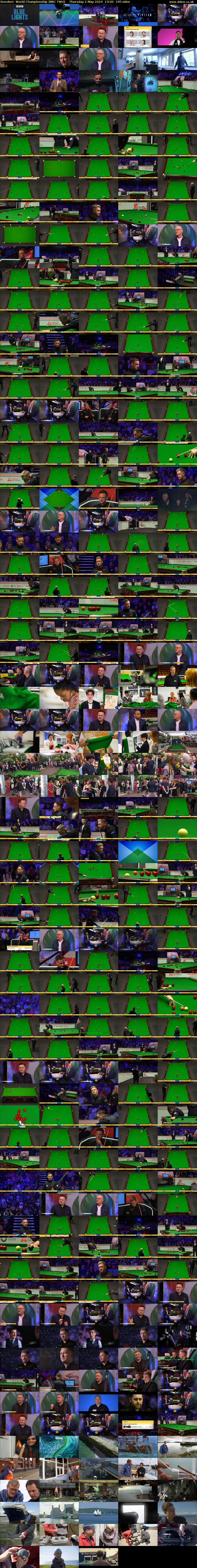 Snooker: World Championship (BBC TWO) Thursday 2 May 2024 13:00 - 16:15