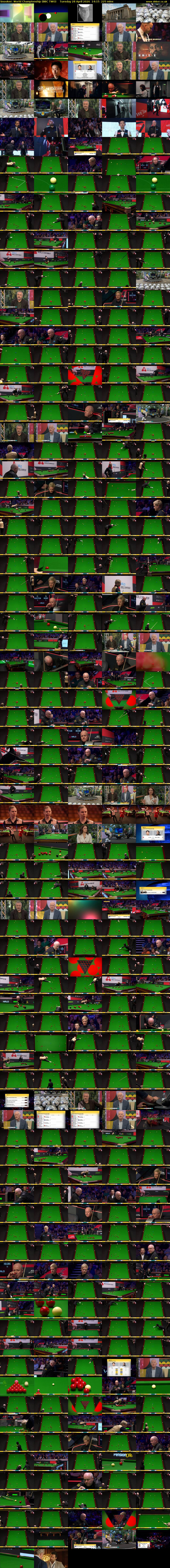 Snooker: World Championship (BBC TWO) Tuesday 28 April 2026 14:15 - 18:00