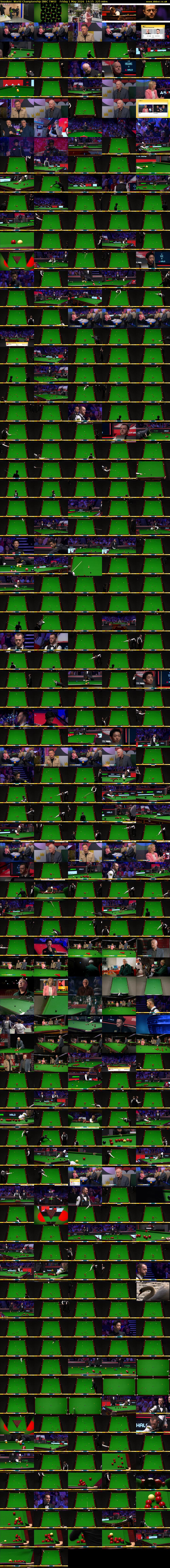 Snooker: World Championship (BBC TWO) Friday 1 May 2026 14:15 - 18:00