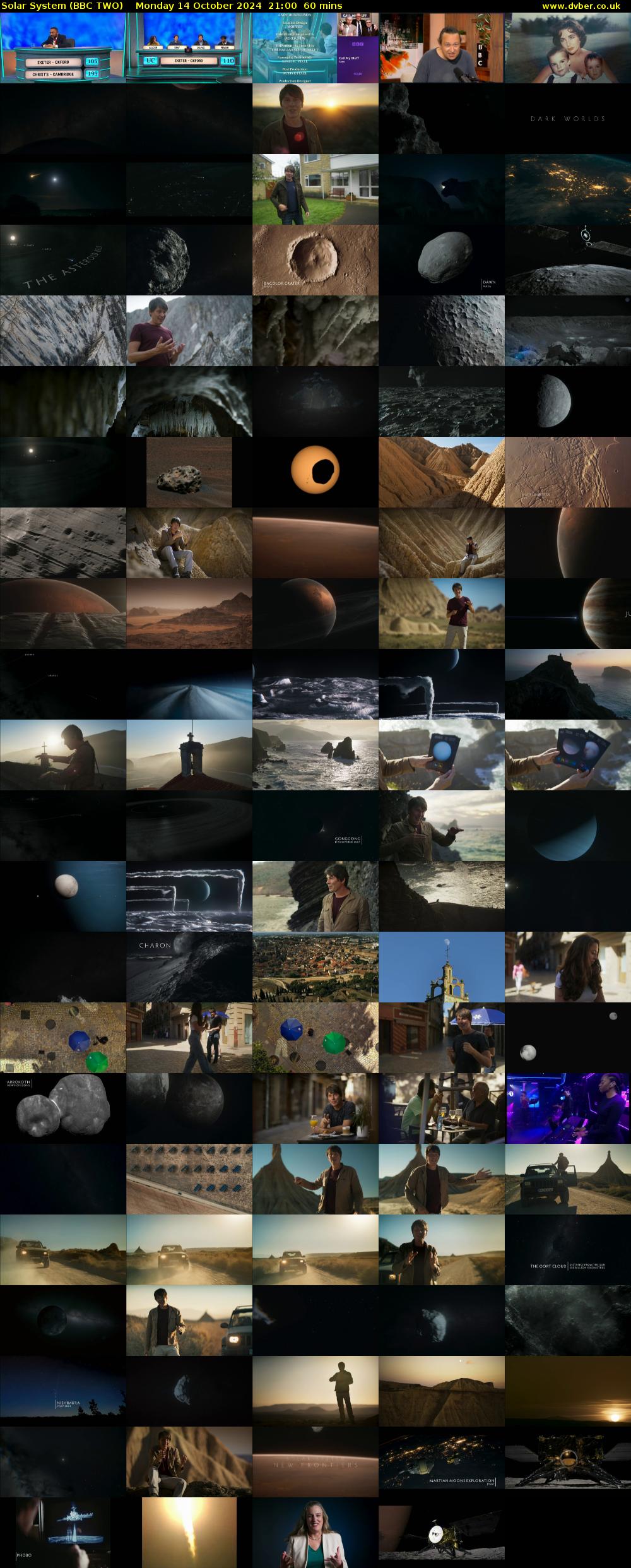 Solar System (BBC TWO) Monday 14 October 2024 21:00 - 22:00