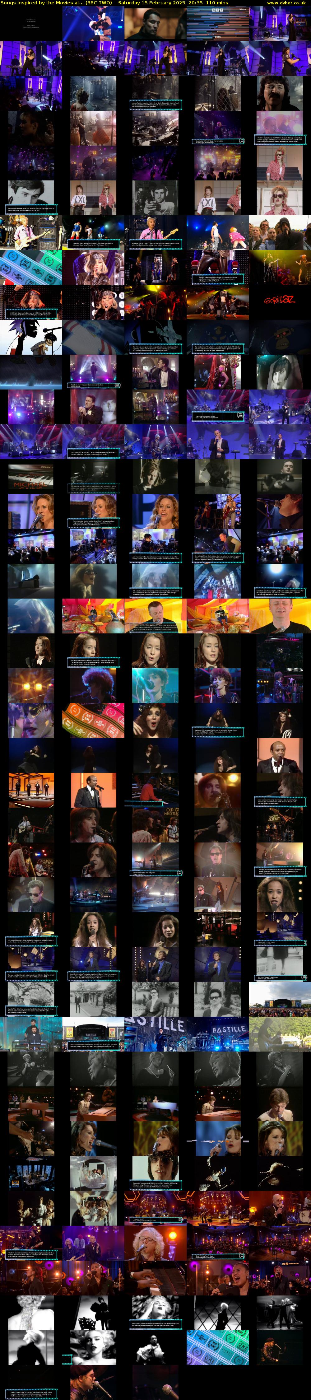 Songs Inspired by the Movies at... (BBC TWO) Saturday 15 February 2025 20:35 - 22:25