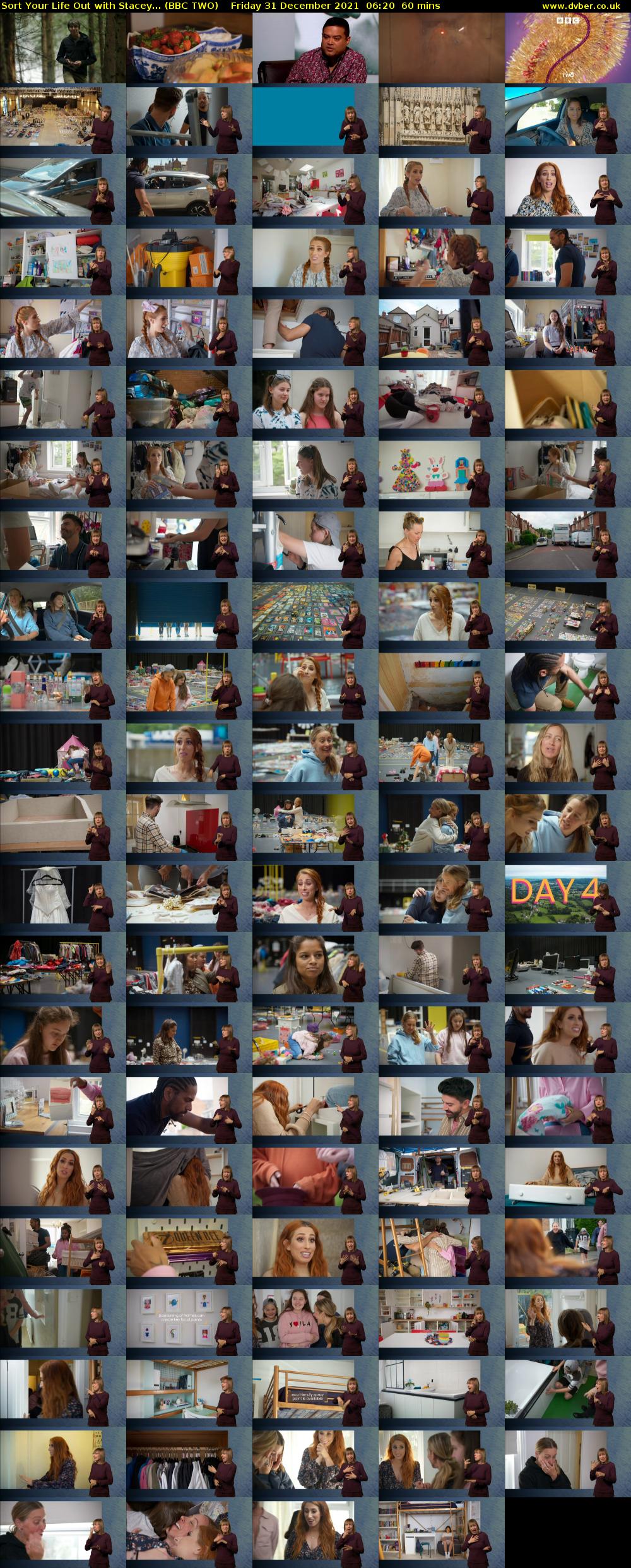 Sort Your Life Out with Stacey... (BBC TWO) Friday 31 December 2021 06:20 - 07:20