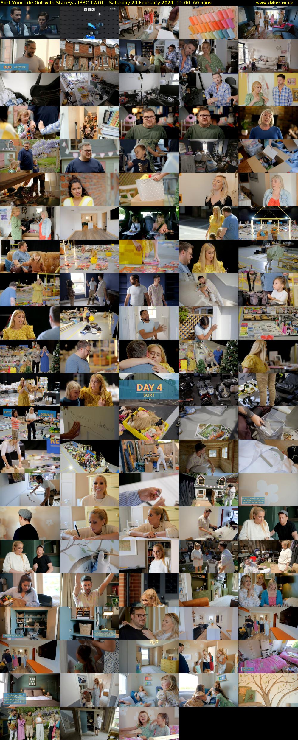 Sort Your Life Out with Stacey... (BBC TWO) Saturday 24 February 2024 11:00 - 12:00