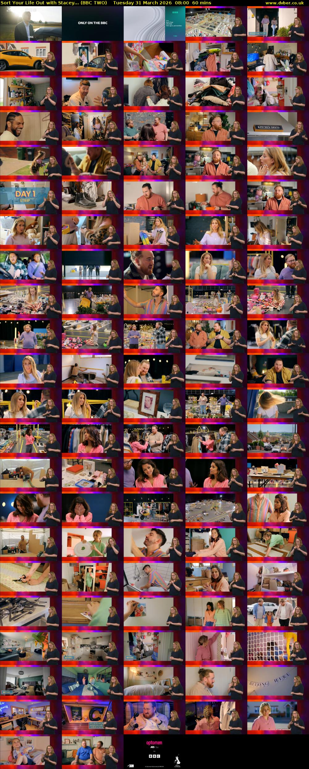 Sort Your Life Out with Stacey... (BBC TWO) Tuesday 31 March 2026 08:00 - 09:00