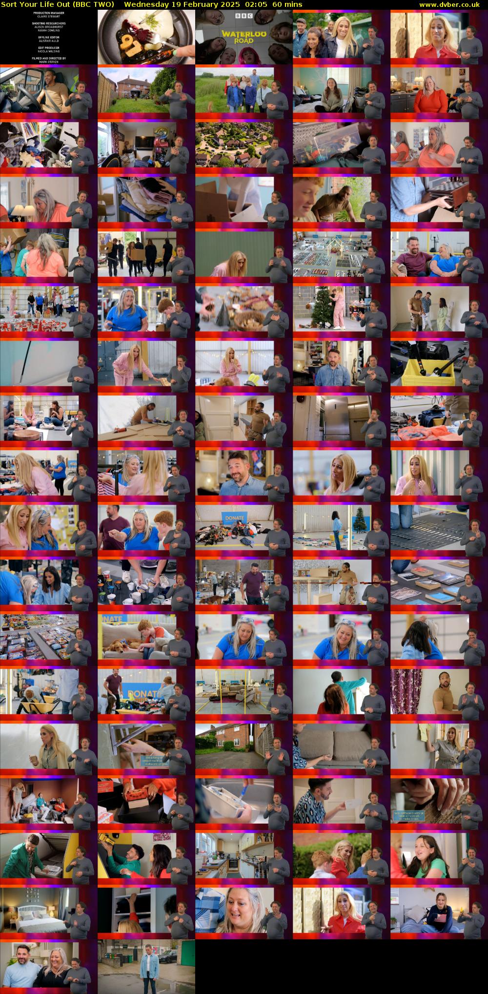 Sort Your Life Out (BBC TWO) Wednesday 19 February 2025 02:05 - 03:05
