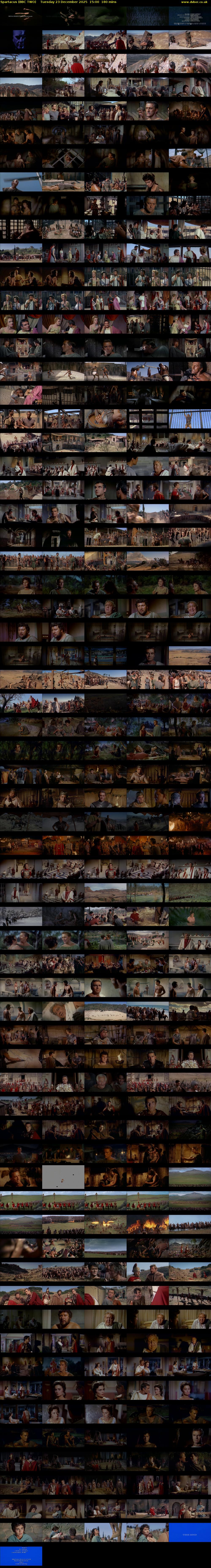 Spartacus (BBC TWO) Tuesday 23 December 2025 15:00 - 18:00