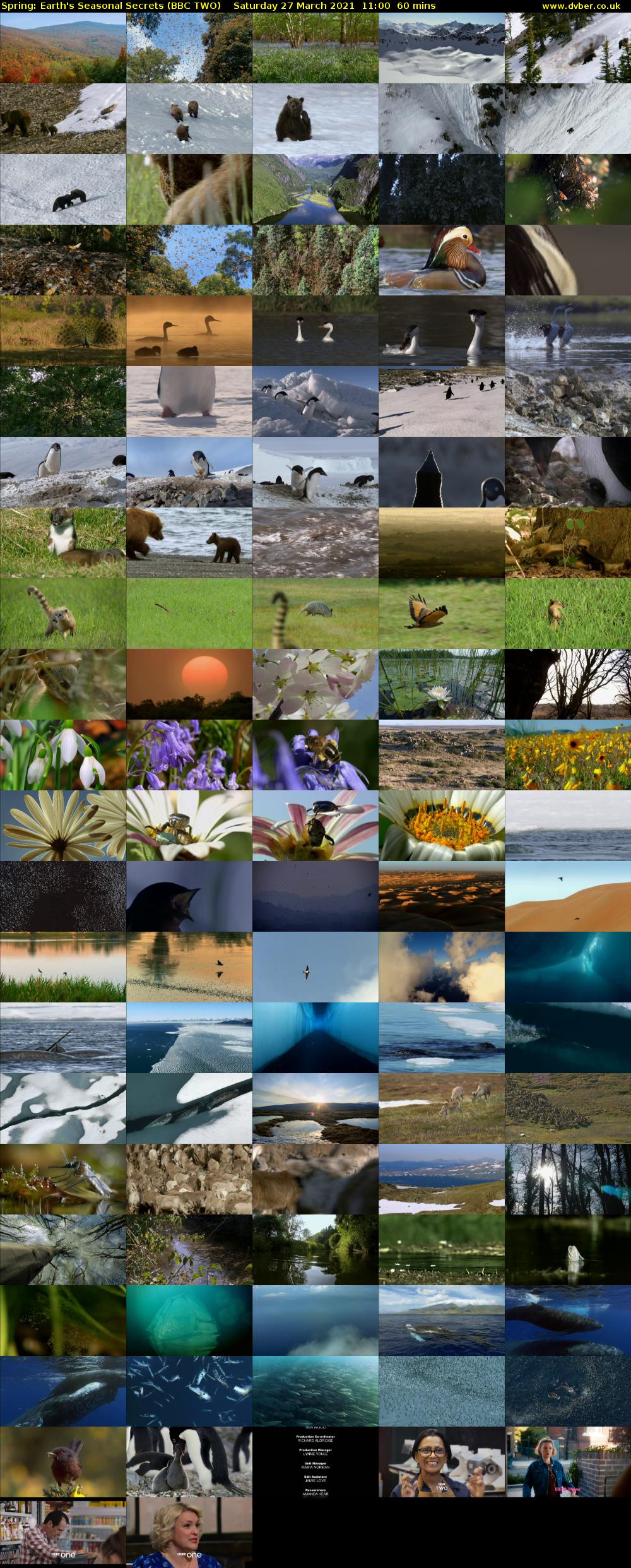 Spring: Earth's Seasonal Secrets (BBC TWO) Saturday 27 March 2021 11:00 - 12:00