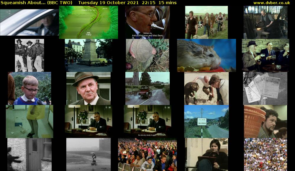 Squeamish About... (BBC TWO) Tuesday 19 October 2021 22:15 - 22:30
