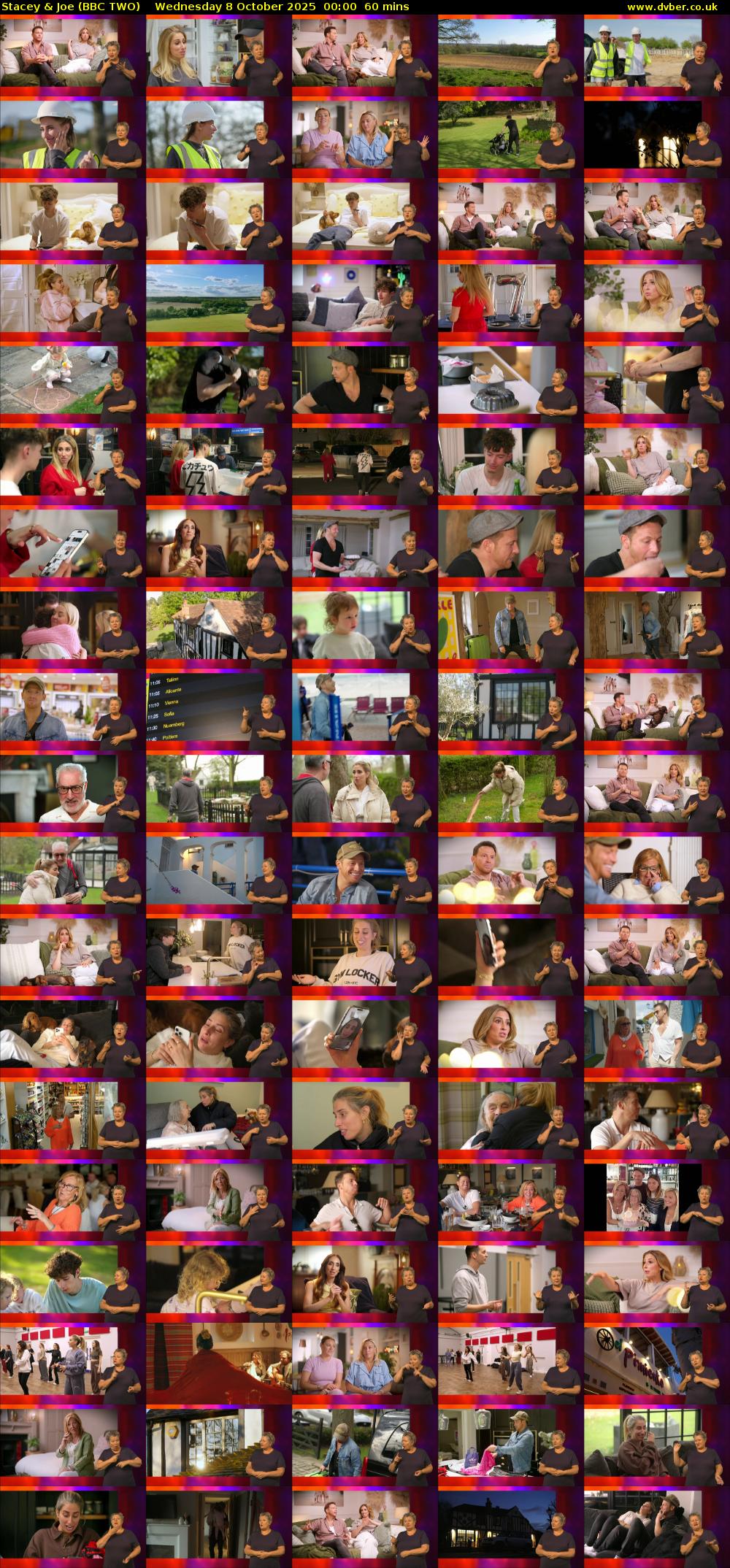Stacey & Joe (BBC TWO) Wednesday 8 October 2025 00:00 - 01:00