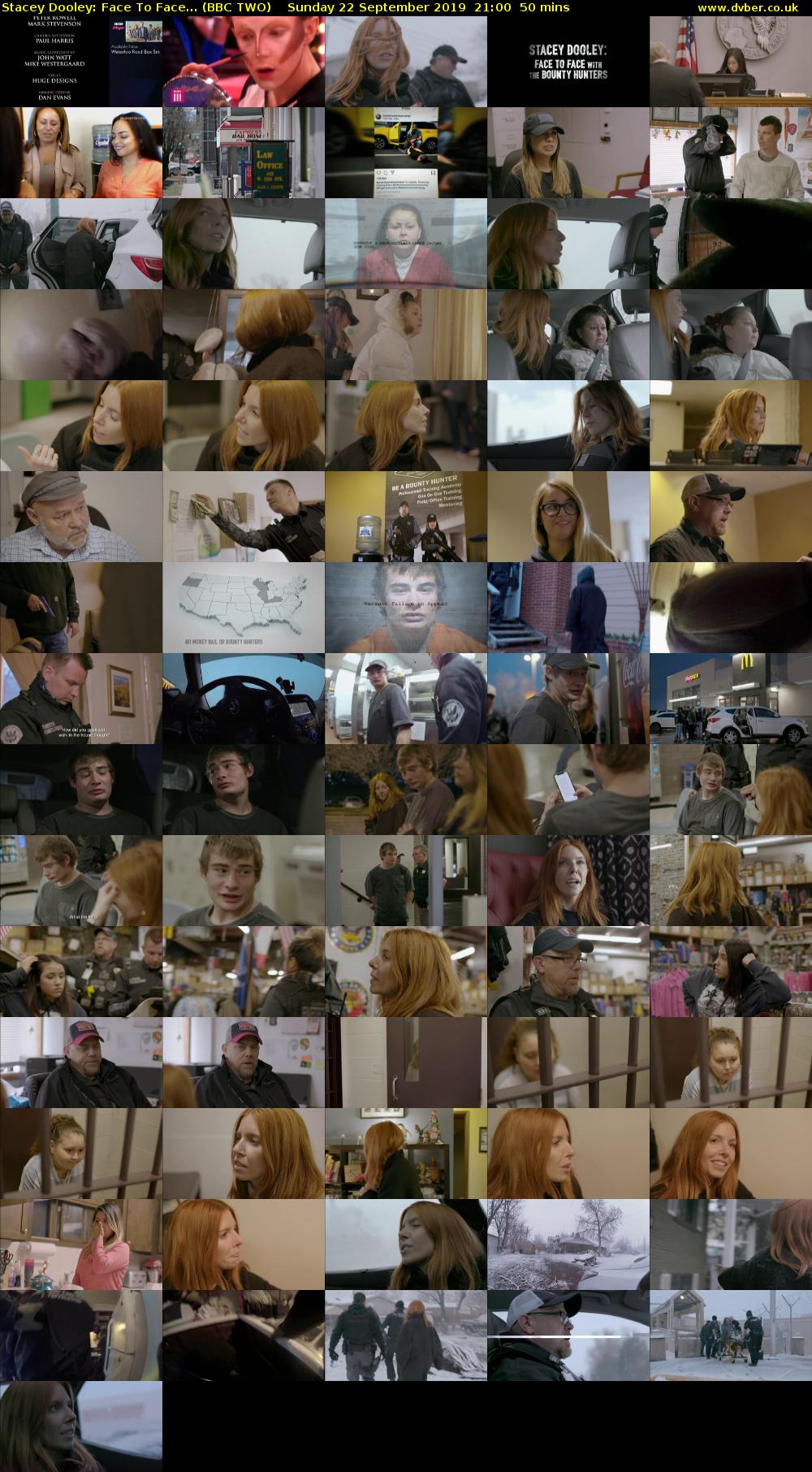 Stacey Dooley: Face To Face... (BBC TWO) Sunday 22 September 2019 21:00 - 21:50