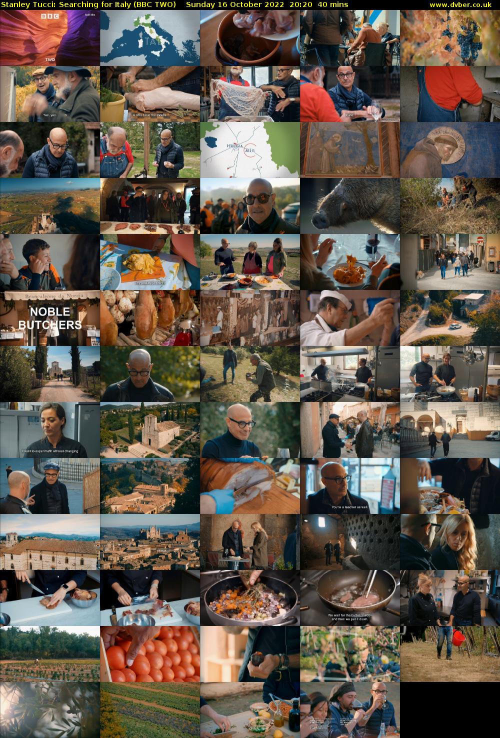 Stanley Tucci: Searching For Italy (BBC TWO) Sunday 16 October 2022 20:20 - 21:00
