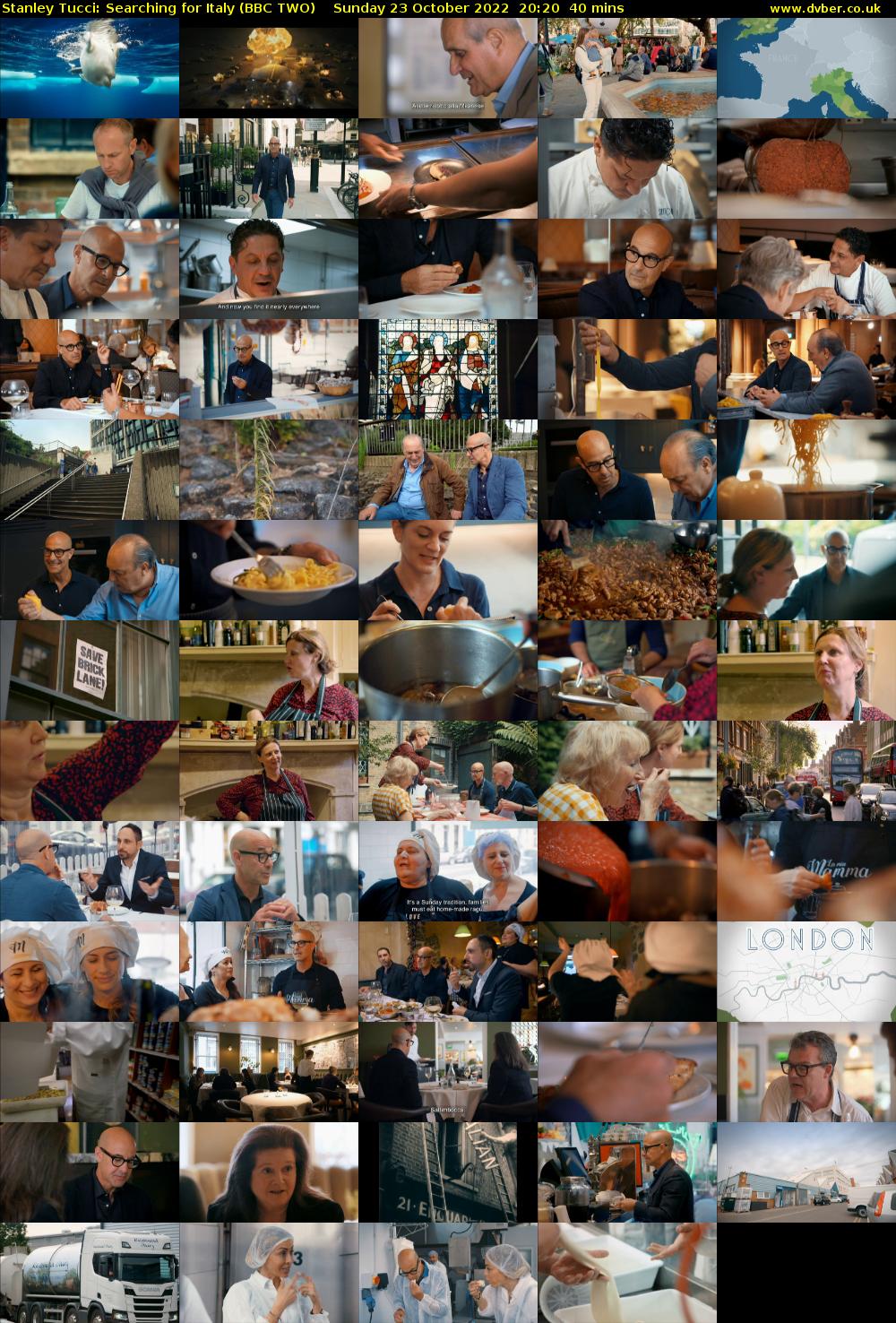 Stanley Tucci: Searching For Italy (BBC TWO) Sunday 23 October 2022 20:20 - 21:00