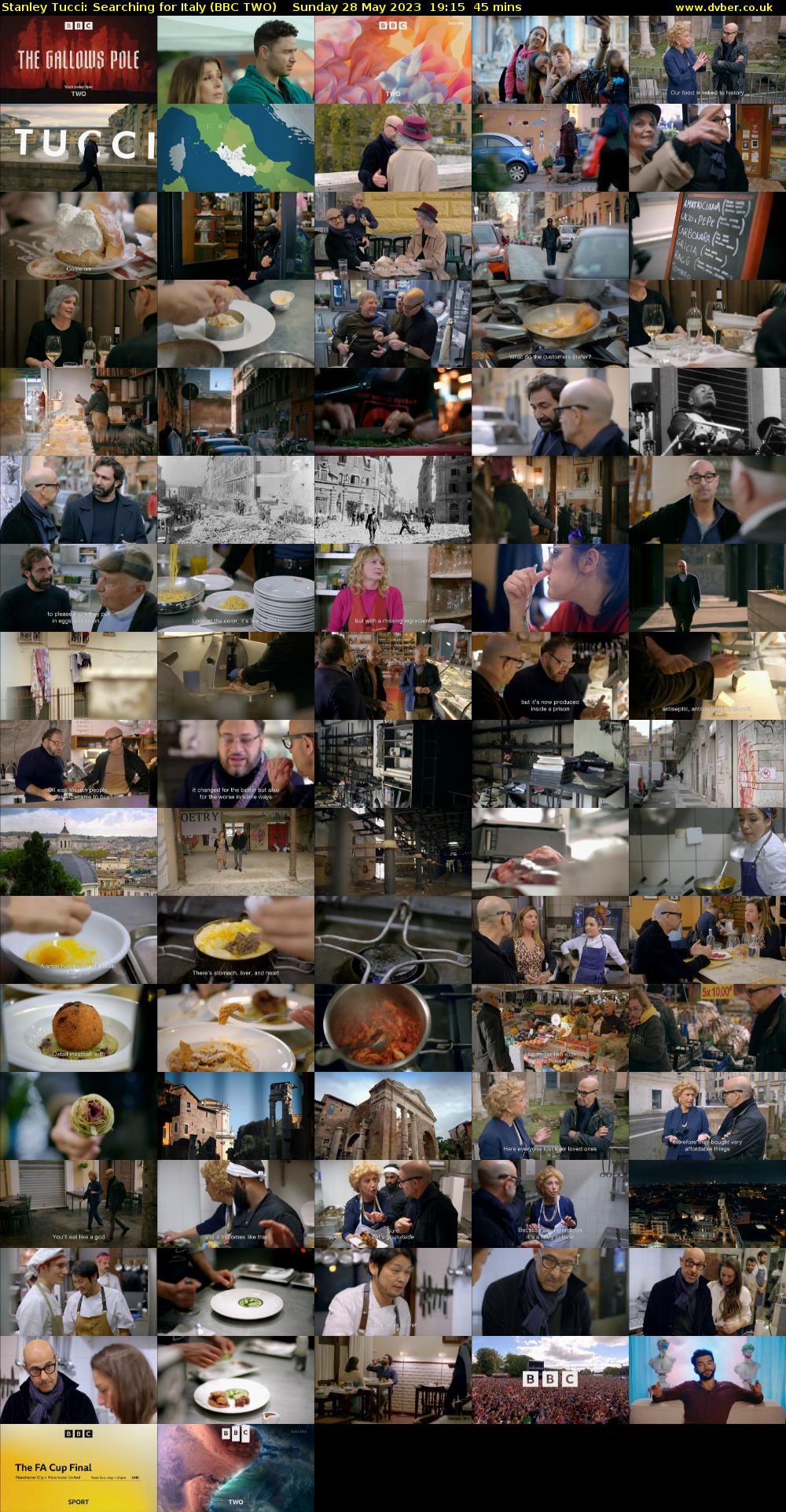 Stanley Tucci: Searching For Italy (BBC TWO) Sunday 28 May 2023 19:15 - 20:00