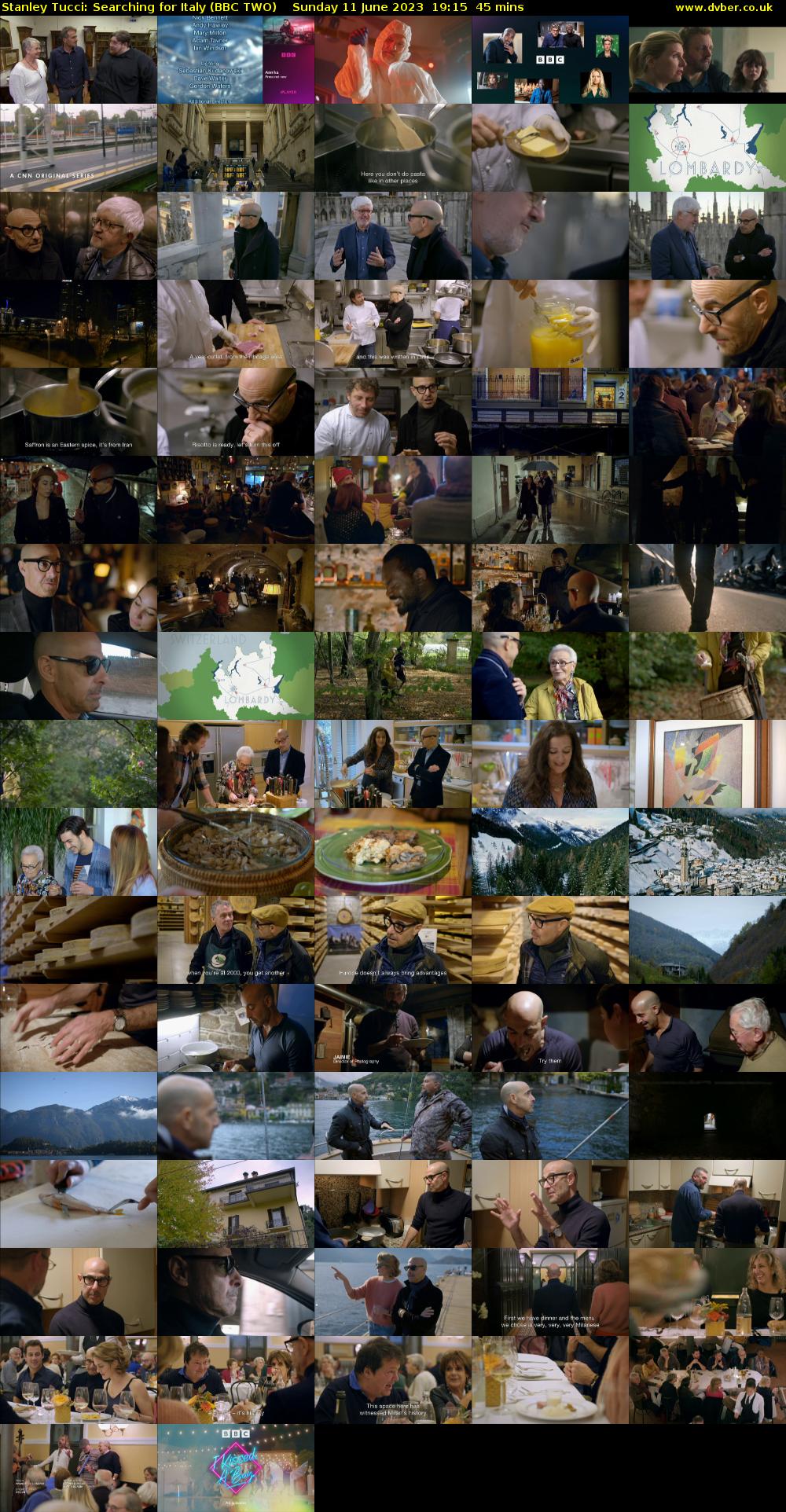 Stanley Tucci: Searching For Italy (BBC TWO) Sunday 11 June 2023 19:15 - 20:00