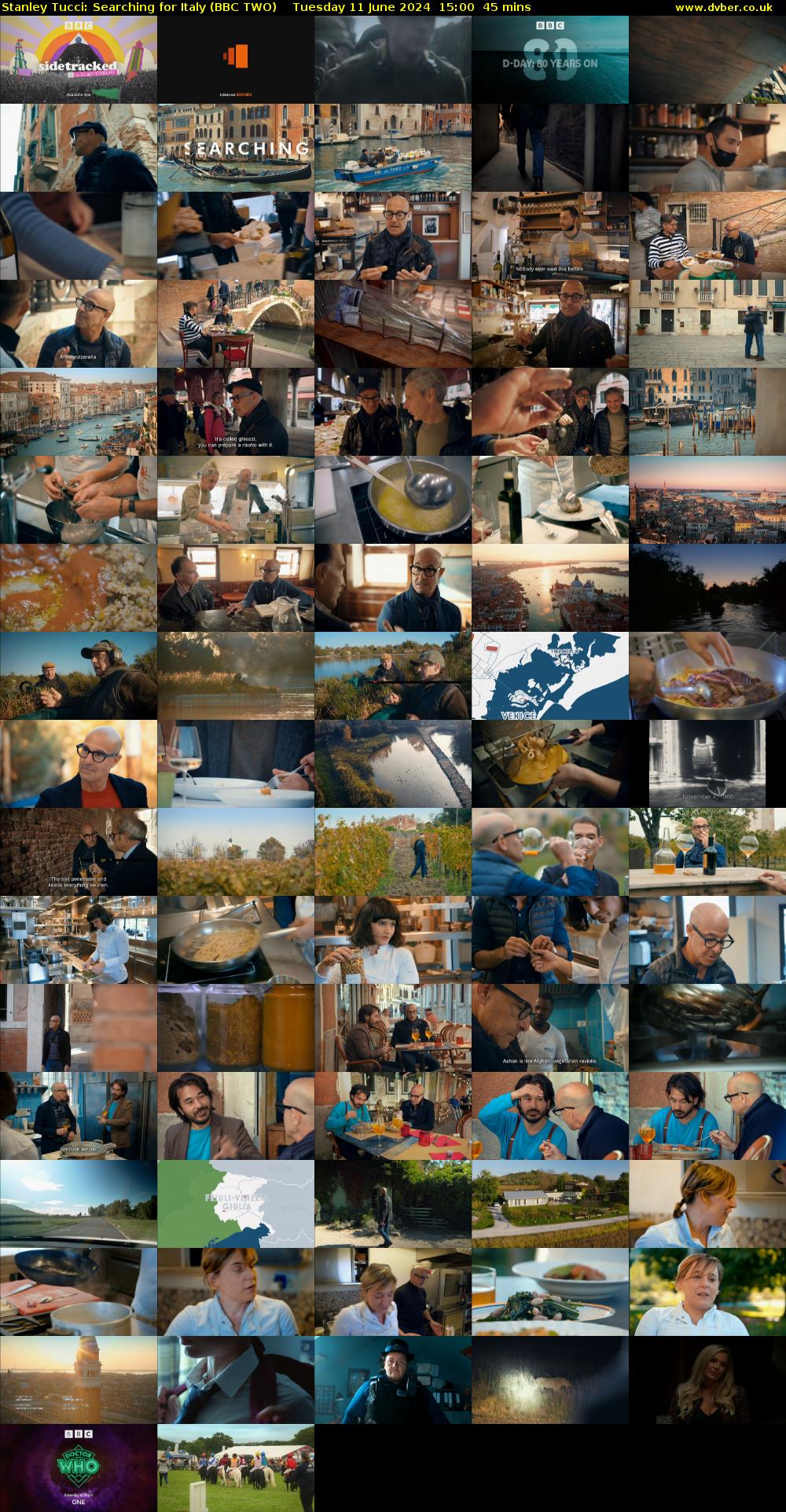 Stanley Tucci: Searching For Italy (BBC TWO) Tuesday 11 June 2024 15:00 - 15:45