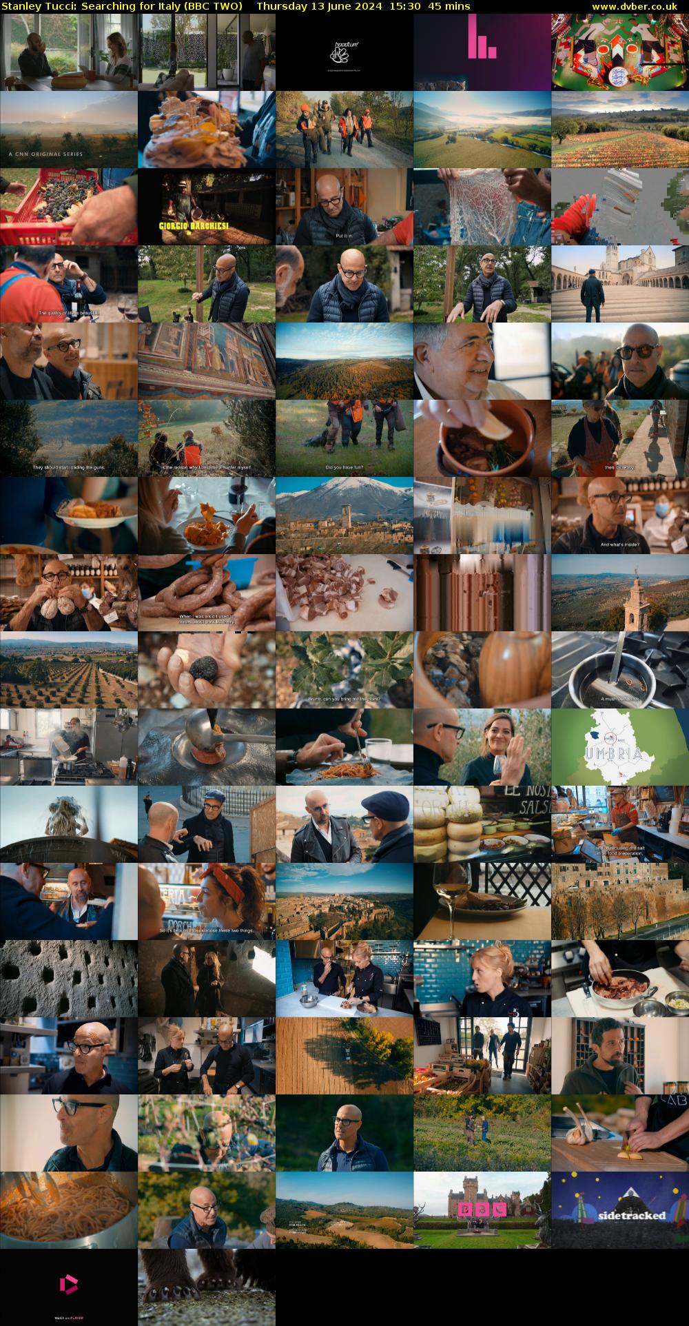 Stanley Tucci: Searching For Italy (BBC TWO) Thursday 13 June 2024 15:30 - 16:15