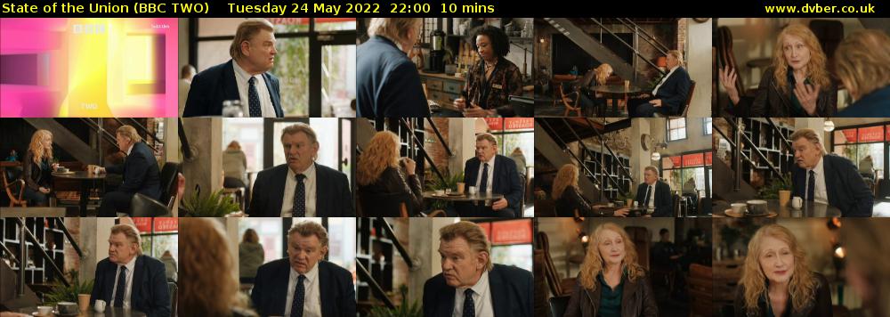 State of the Union (BBC TWO) Tuesday 24 May 2022 22:00 - 22:10