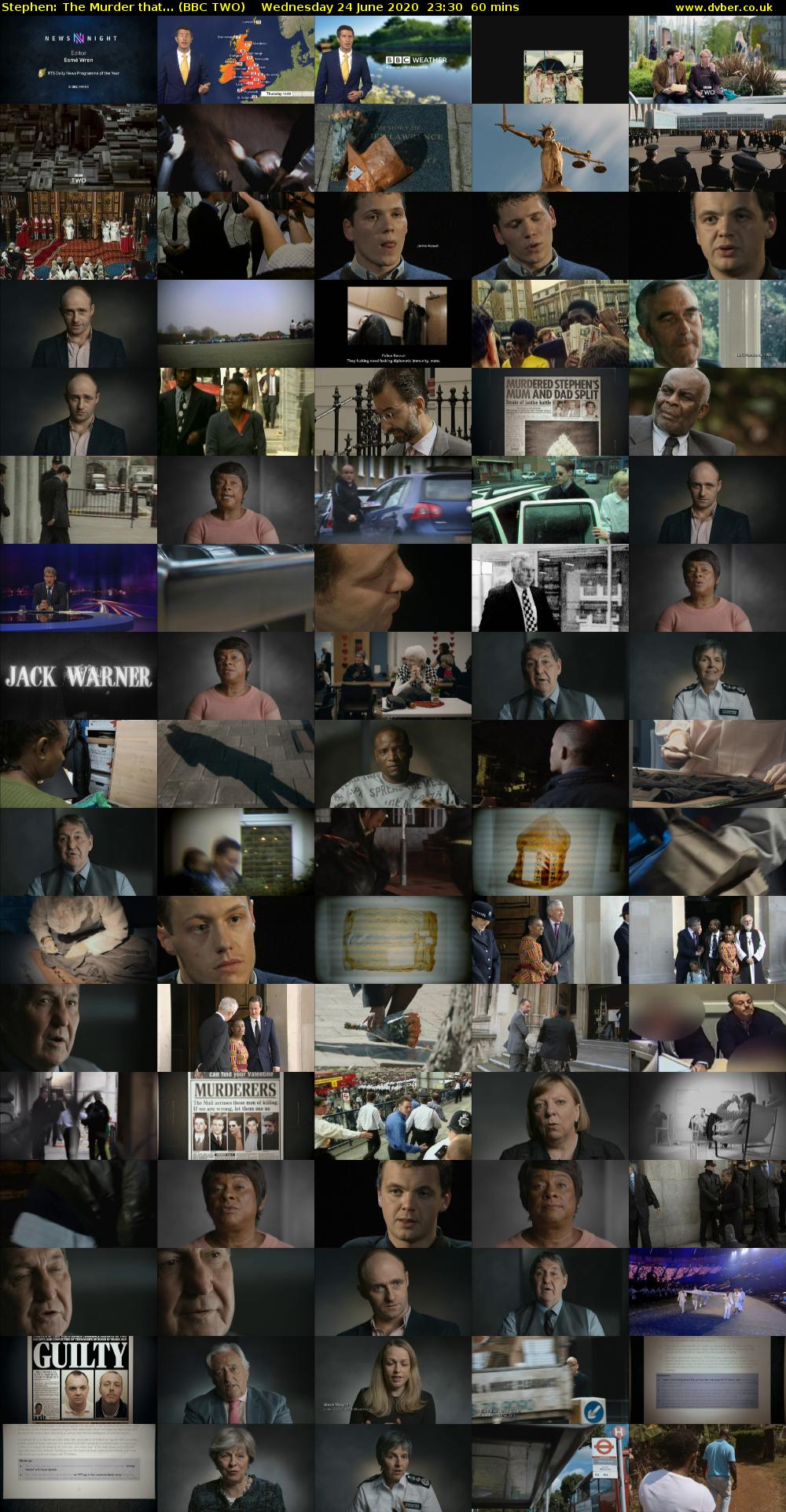 Stephen: The Murder that... (BBC TWO) Wednesday 24 June 2020 23:30 - 00:30