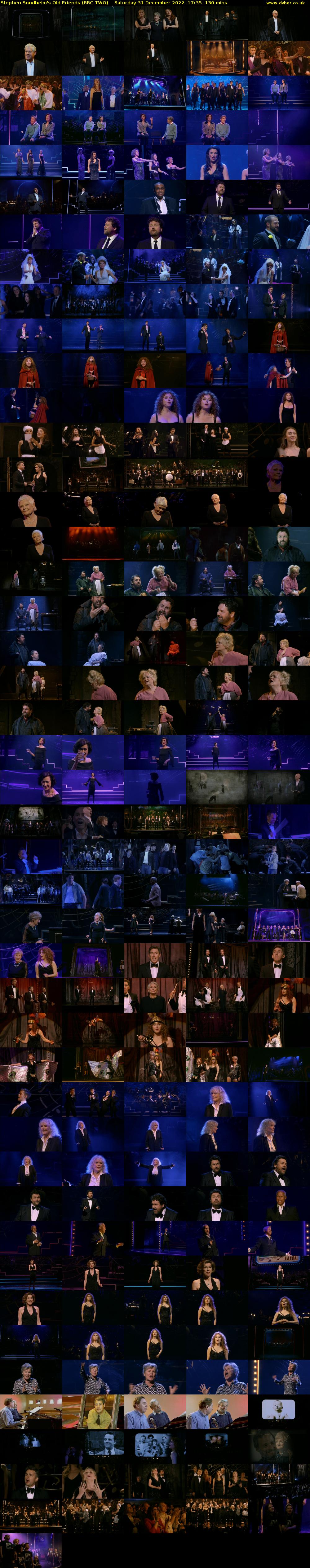 Stephen Sondheim's Old Friends (BBC TWO) Saturday 31 December 2022 17:35 - 19:45