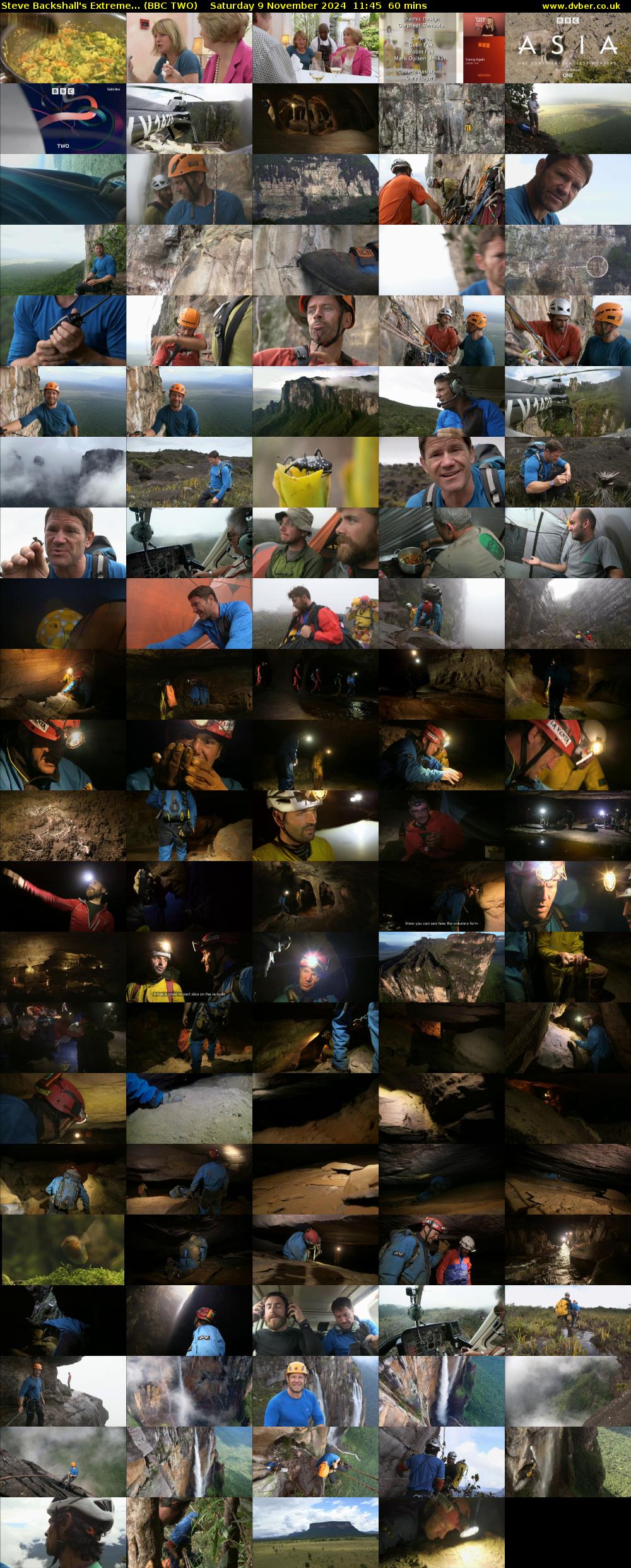 Steve Backshall's Extreme... (BBC TWO) Saturday 9 November 2024 11:45 - 12:45