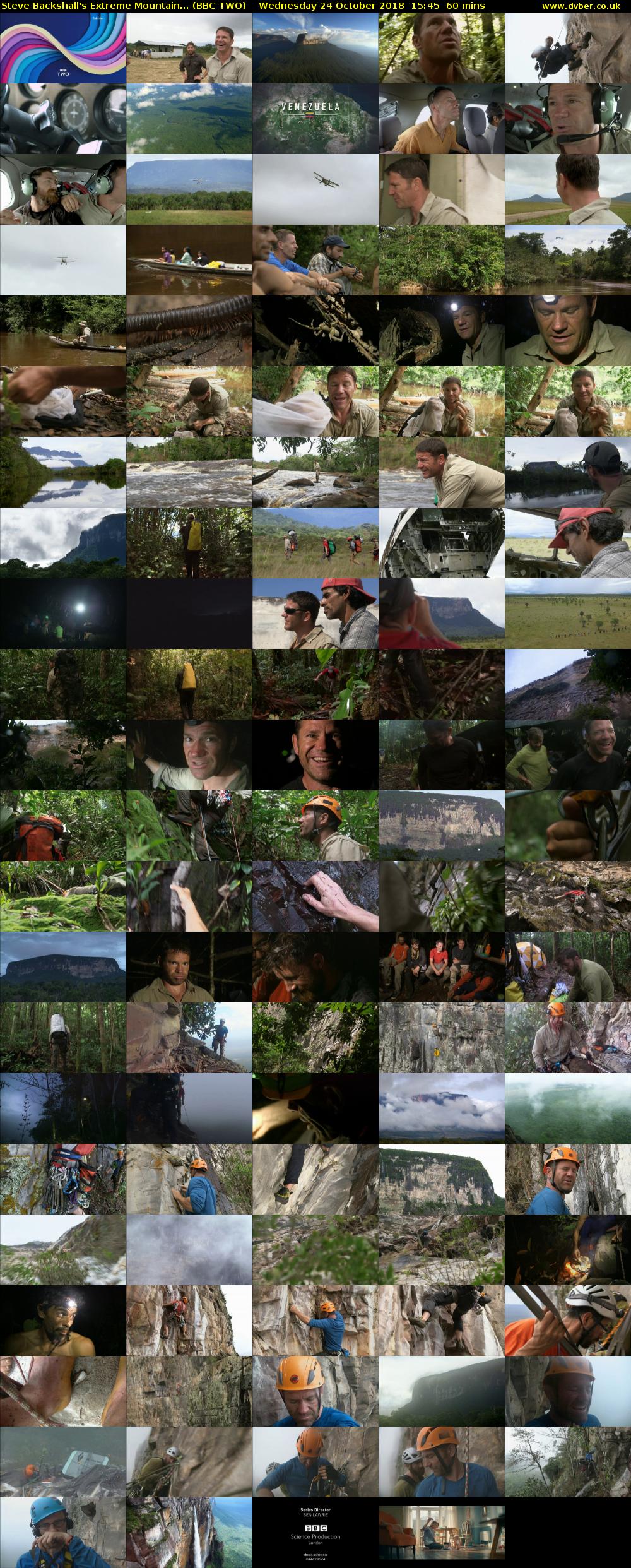 Steve Backshall's Extreme Mountain... (BBC TWO) Wednesday 24 October 2018 15:45 - 16:45