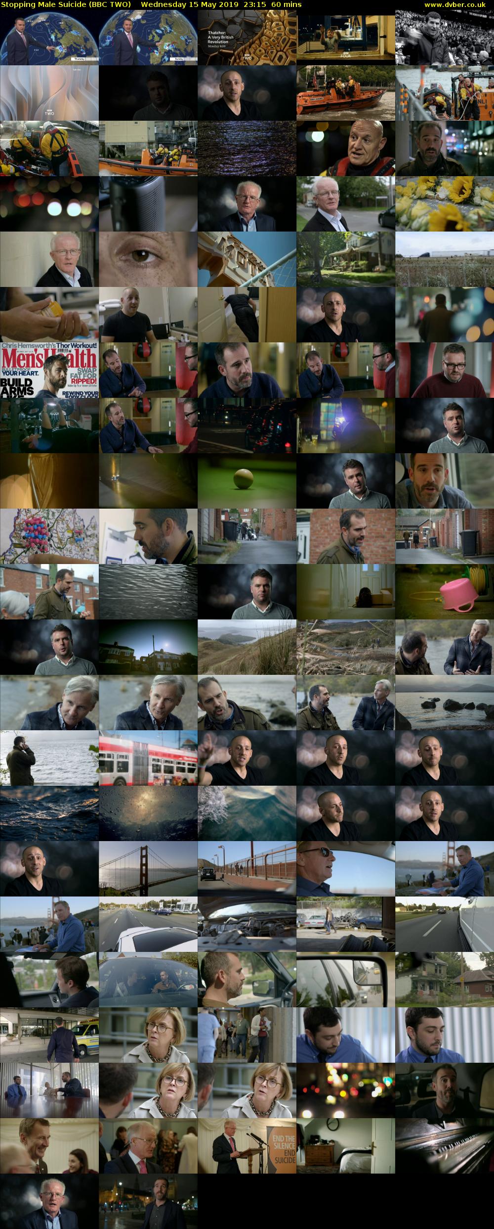 Stopping Male Suicide (BBC TWO) Wednesday 15 May 2019 23:15 - 00:15