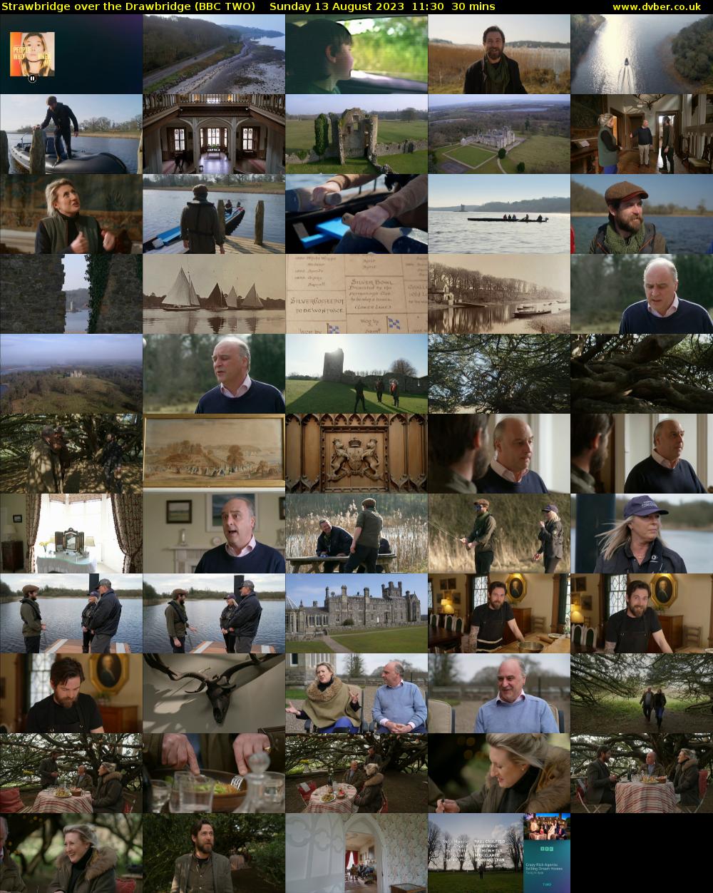 Strawbridge over the Drawbridge (BBC TWO) Sunday 13 August 2023 11:30 - 12:00