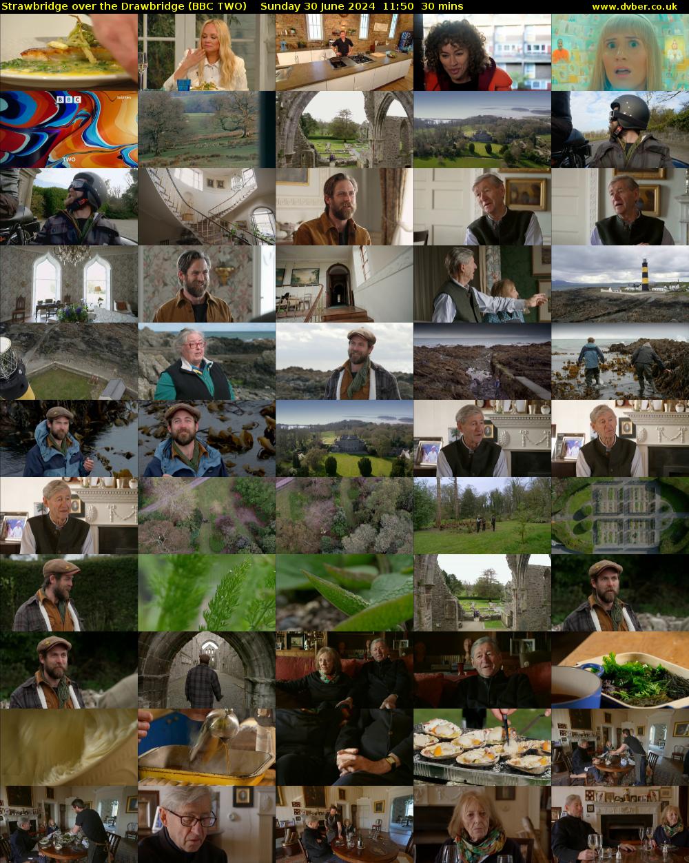Strawbridge over the Drawbridge (BBC TWO) Sunday 30 June 2024 11:50 - 12:20