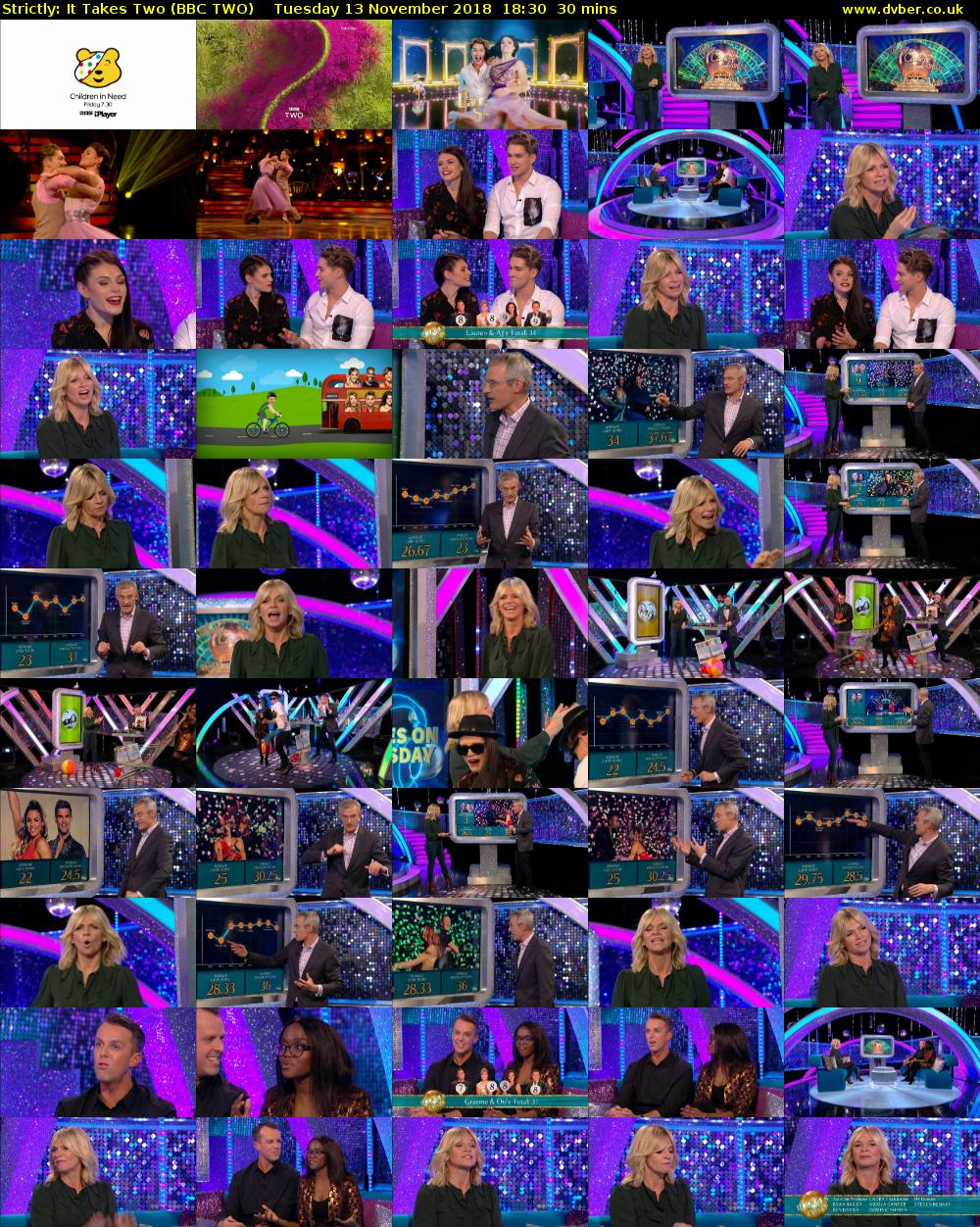 Strictly: It Takes Two (BBC TWO) Tuesday 13 November 2018 18:30 - 19:00