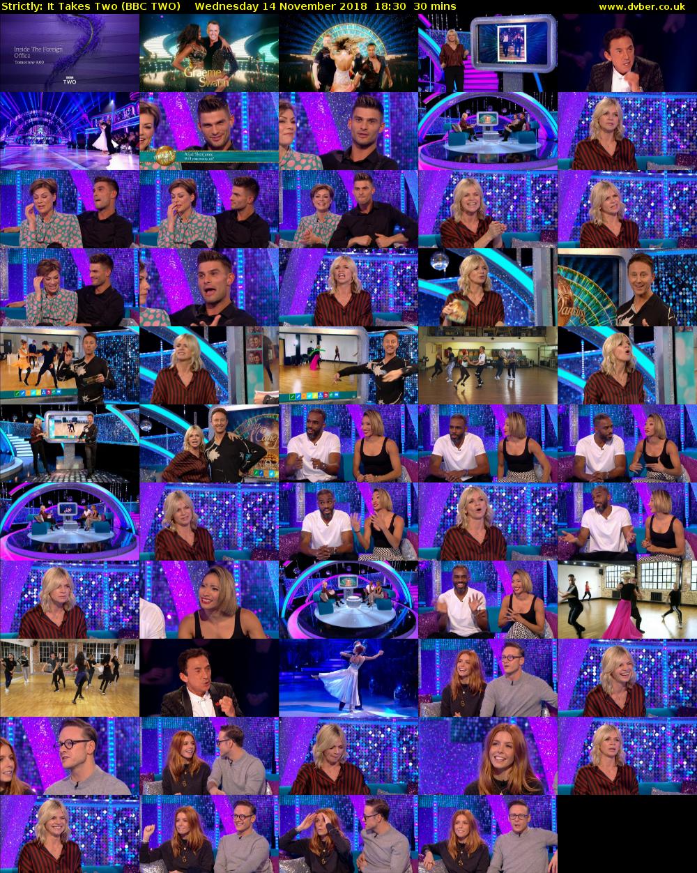 Strictly: It Takes Two (BBC TWO) Wednesday 14 November 2018 18:30 - 19:00