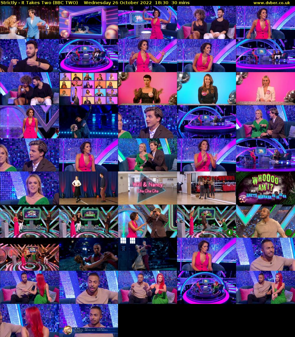 Strictly - It Takes Two (BBC TWO) Wednesday 26 October 2022 18:30 - 19:00