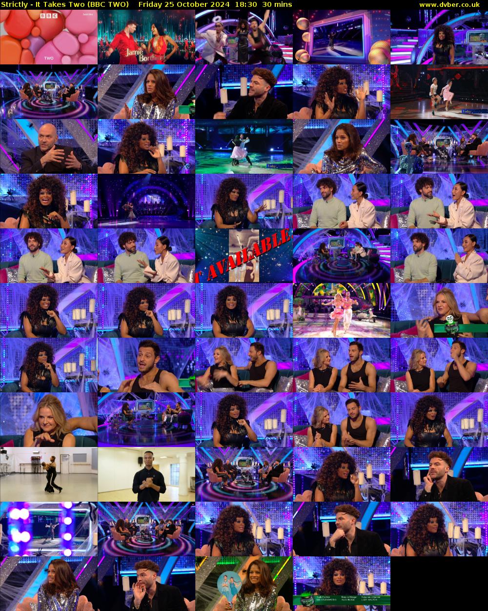 Strictly - It Takes Two (BBC TWO) Friday 25 October 2024 18:30 - 19:00