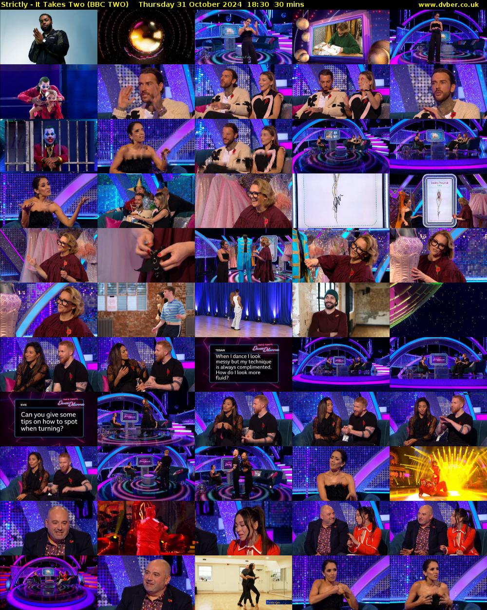 Strictly - It Takes Two (BBC TWO) Thursday 31 October 2024 18:30 - 19:00