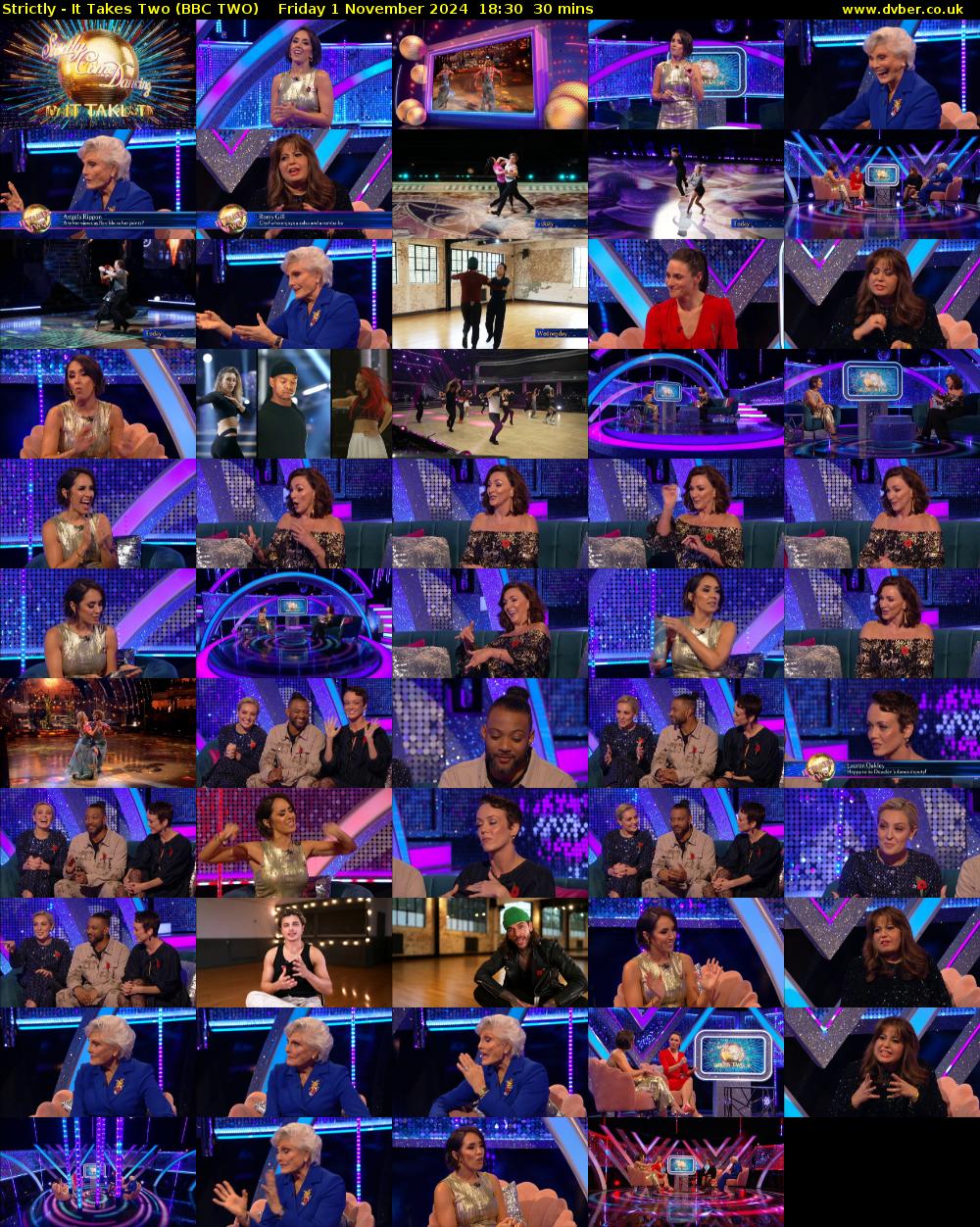 Strictly - It Takes Two (BBC TWO) Friday 1 November 2024 18:30 - 19:00
