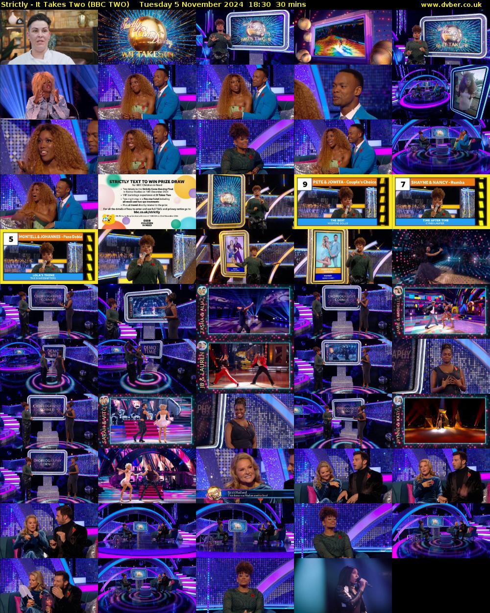 Strictly - It Takes Two (BBC TWO) Tuesday 5 November 2024 18:30 - 19:00
