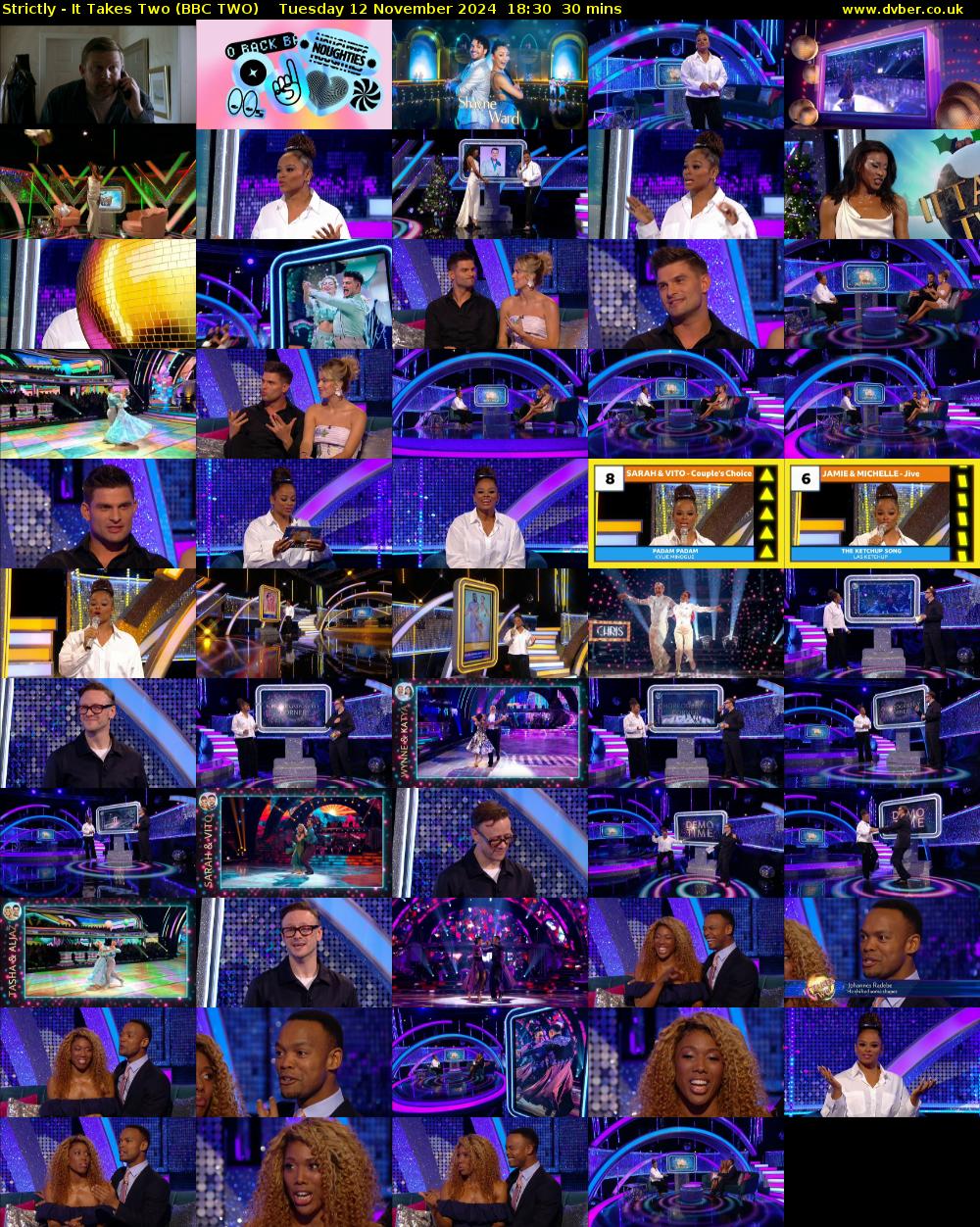 Strictly - It Takes Two (BBC TWO) Tuesday 12 November 2024 18:30 - 19:00