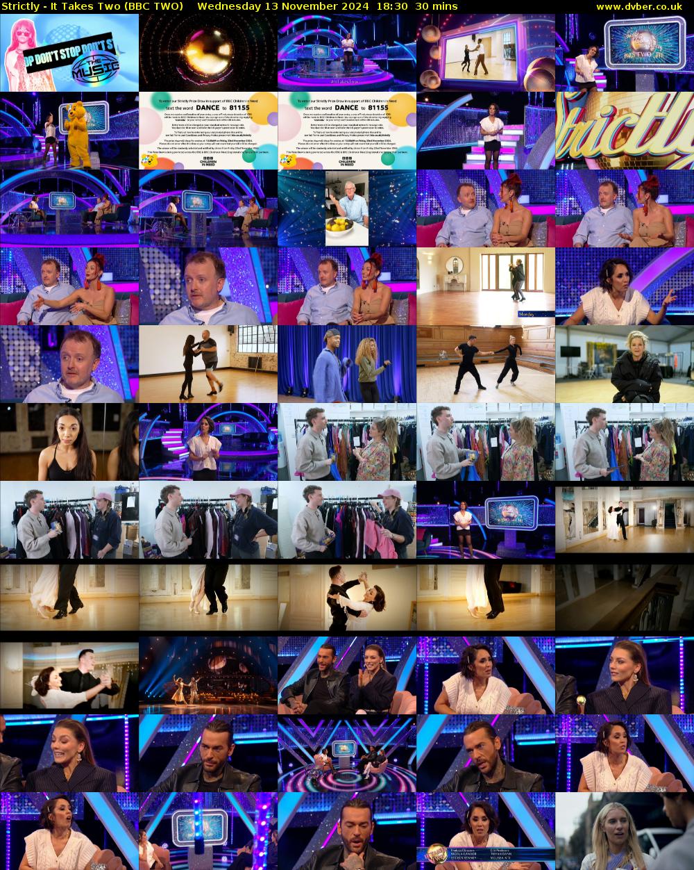 Strictly - It Takes Two (BBC TWO) Wednesday 13 November 2024 18:30 - 19:00