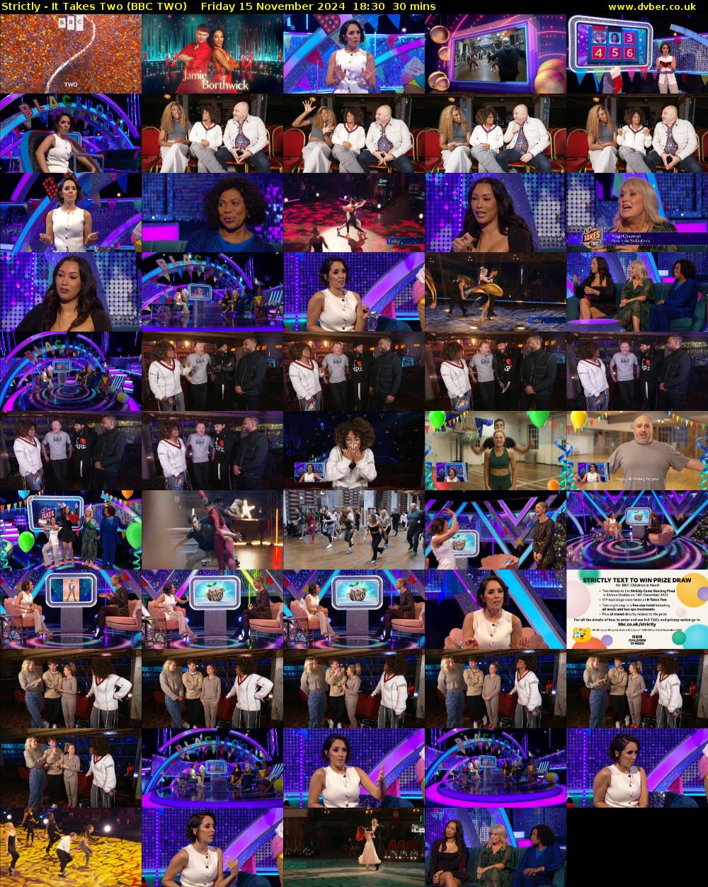 Strictly - It Takes Two (BBC TWO) Friday 15 November 2024 18:30 - 19:00