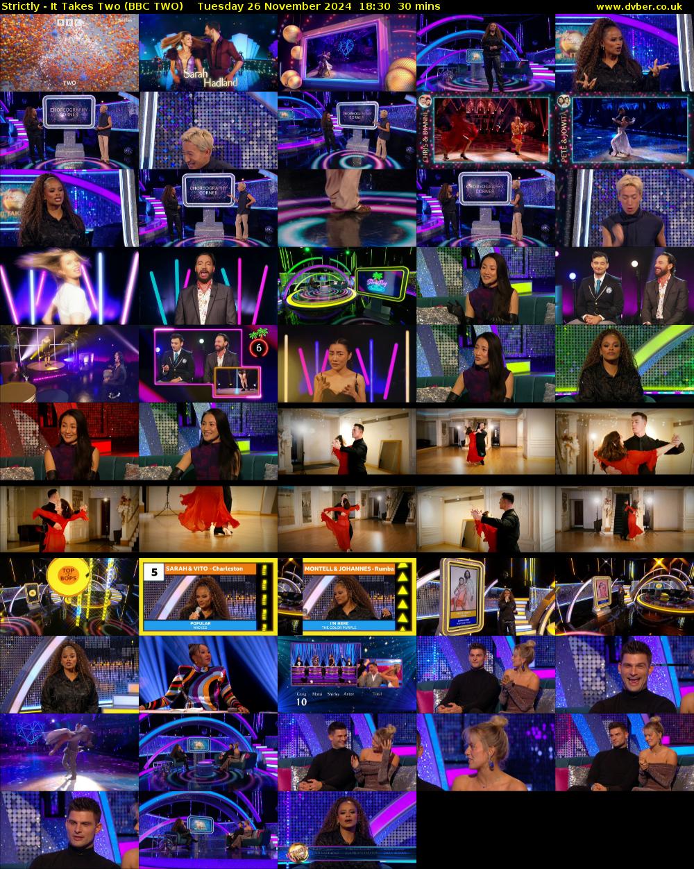 Strictly - It Takes Two (BBC TWO) Tuesday 26 November 2024 18:30 - 19:00