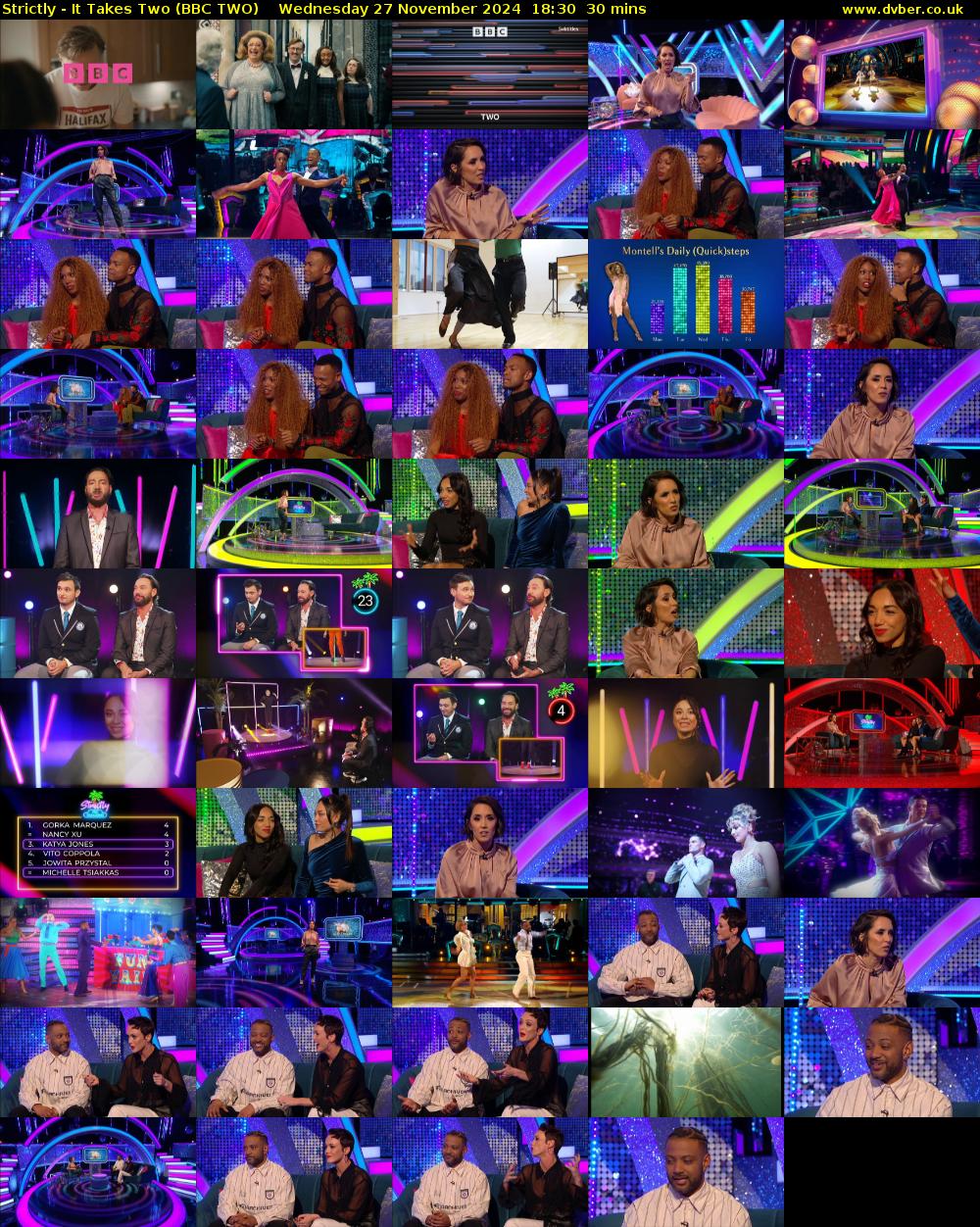 Strictly - It Takes Two (BBC TWO) Wednesday 27 November 2024 18:30 - 19:00
